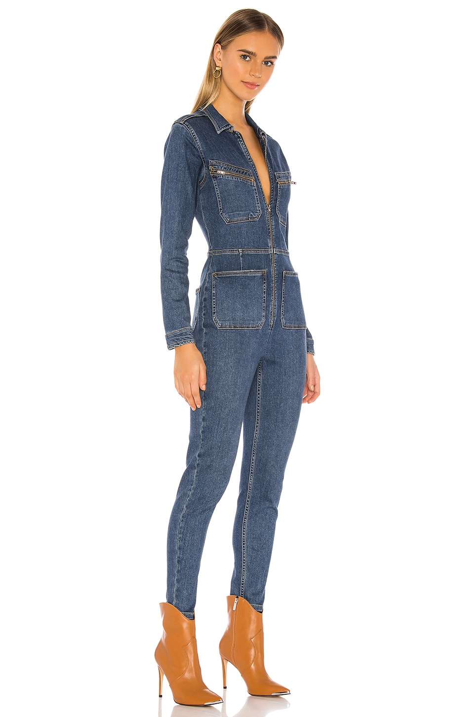Free People Lennox Jumpsuit in Blue REVOLVE