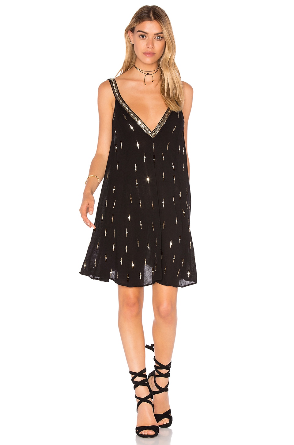 Free People Rising Sun Slip Dress In Black Revolve
