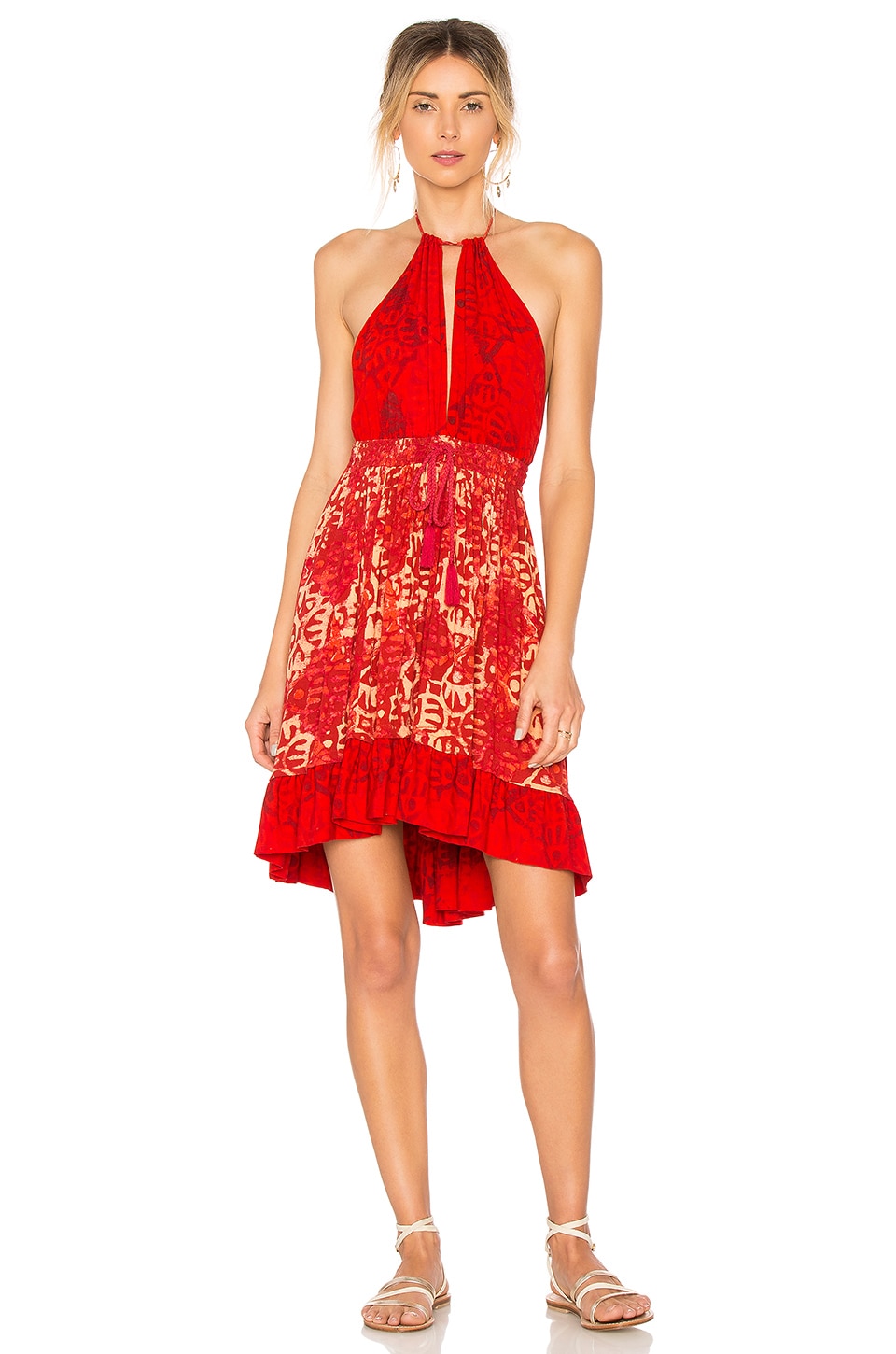 Free People Beach Day Mini Dress In Red Revolve