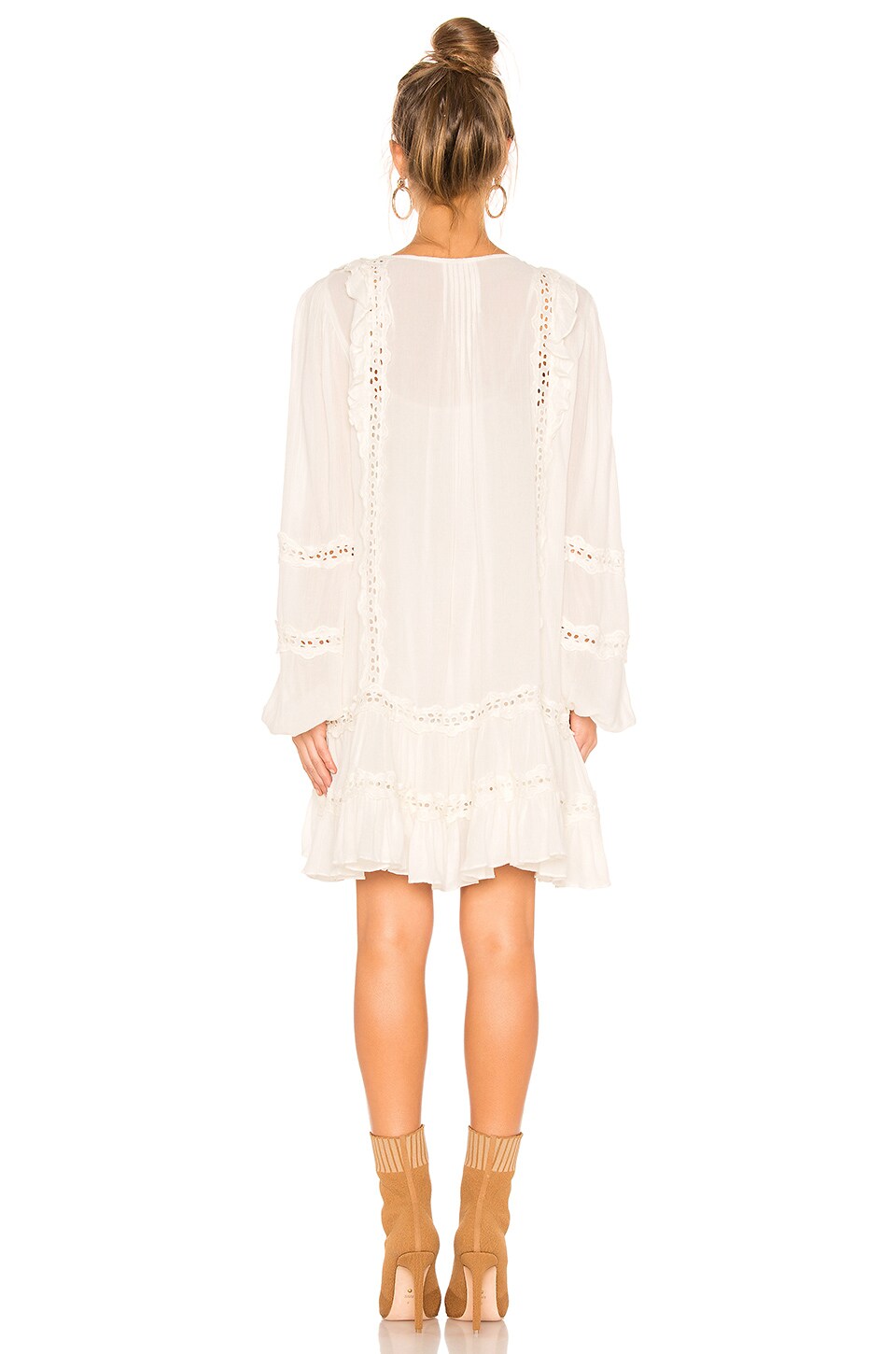 Free People Snow Angel Mini Dress in Ivory | REVOLVE