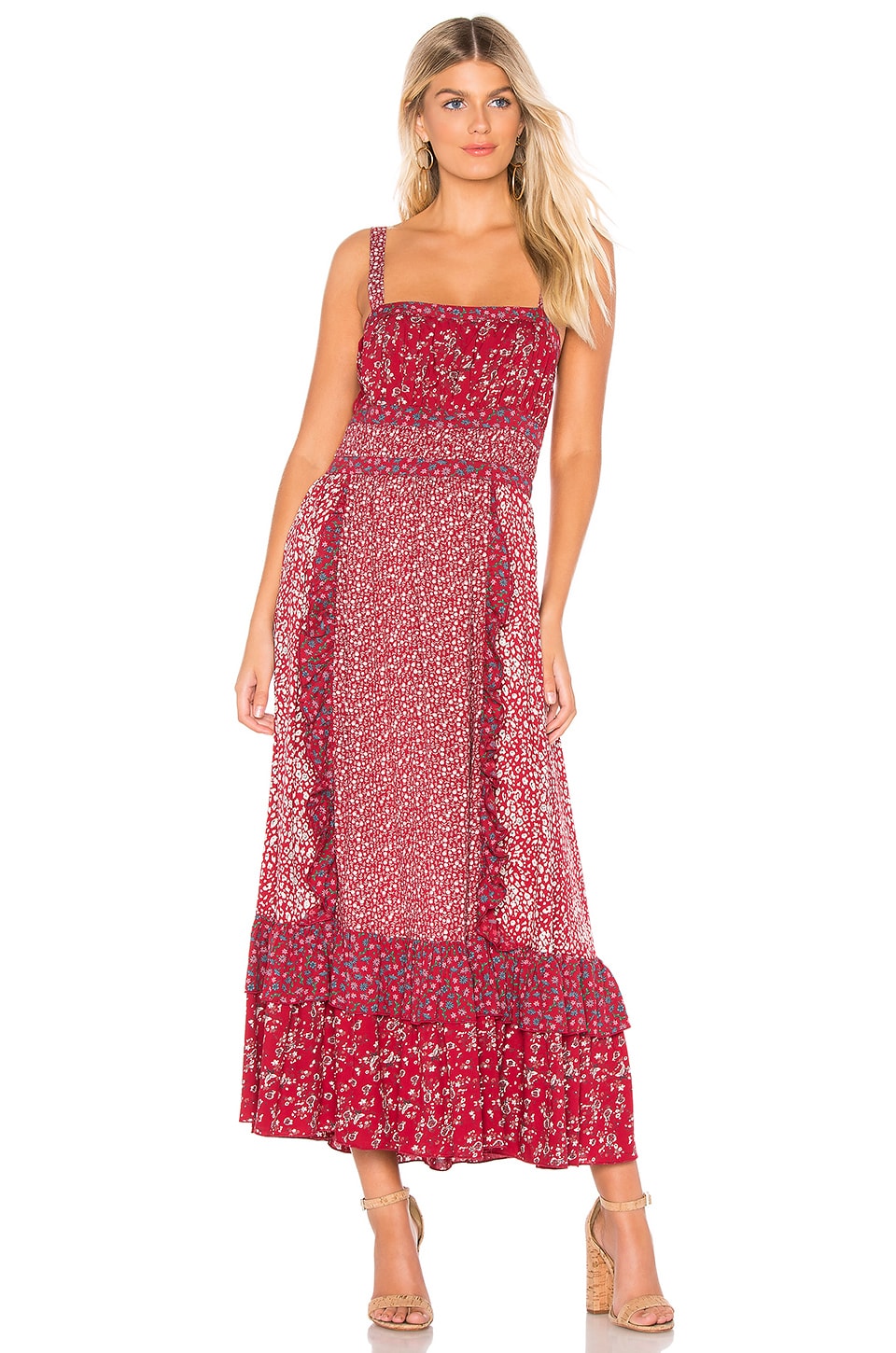 Free People Yessica Maxi in Red Combo | REVOLVE