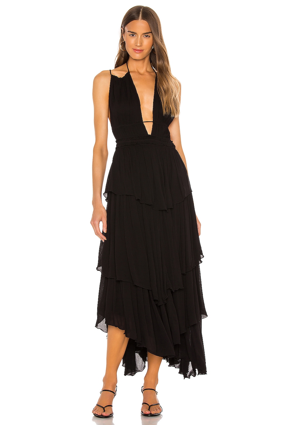 Free People Drop Dead Beauty Maxi Dress in Black | REVOLVE