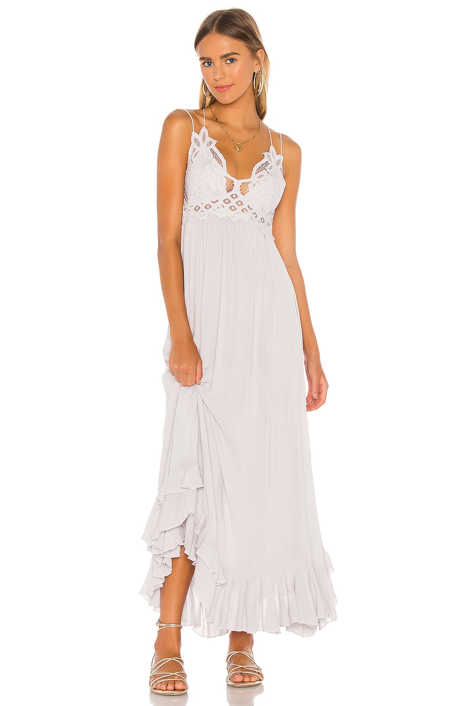 Free People Adella Maxi Slip Dress in ...