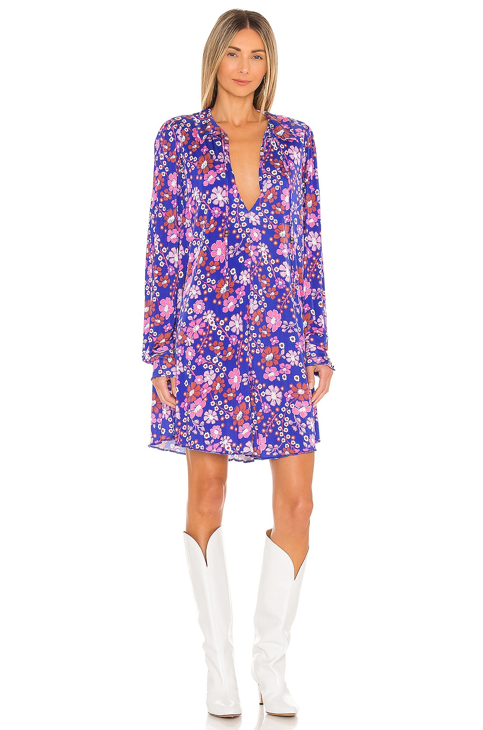 Free People Daisy Jane Mini Dress in Botanical