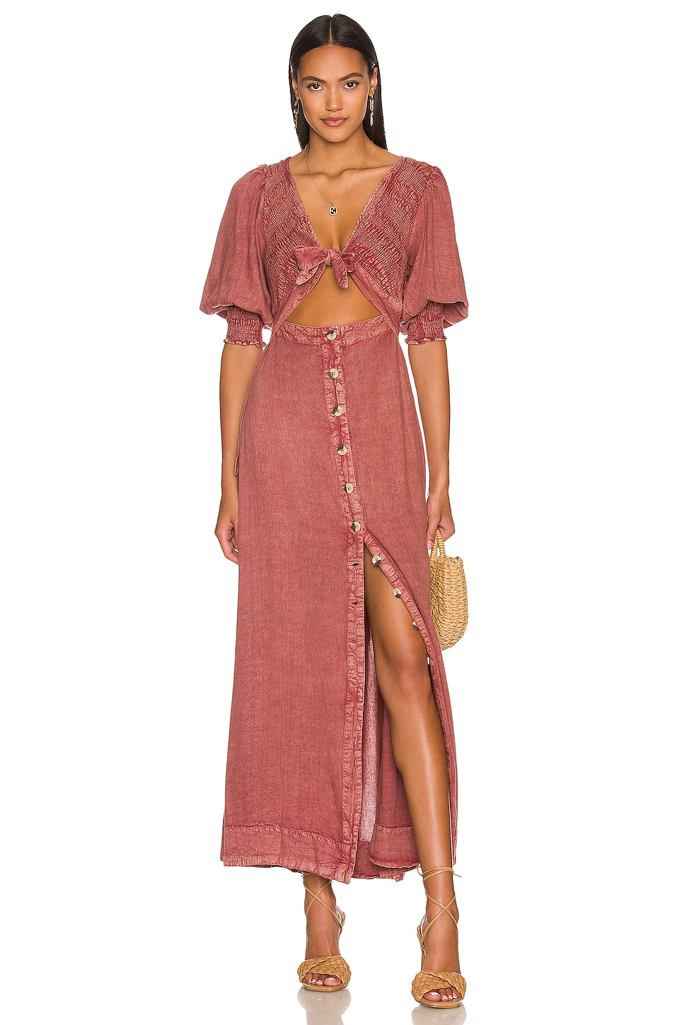 Free People String of Hearts Maxi in Empress Rock | REVOLVE