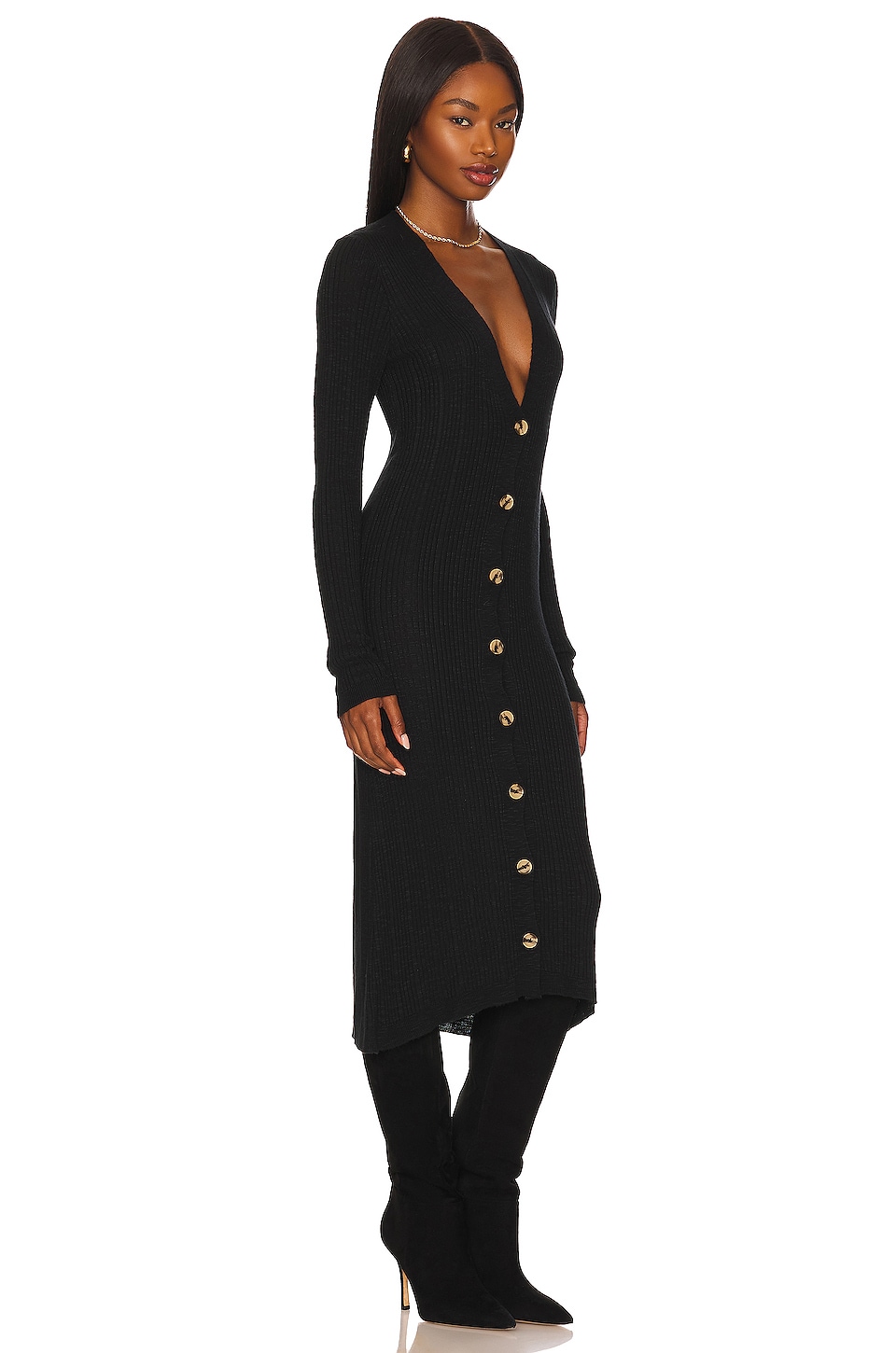 Free People Date Night Cardi in Black