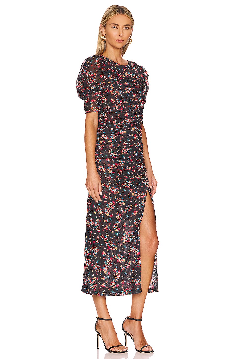 Free People Briella Midi Dress in Twilight Combo