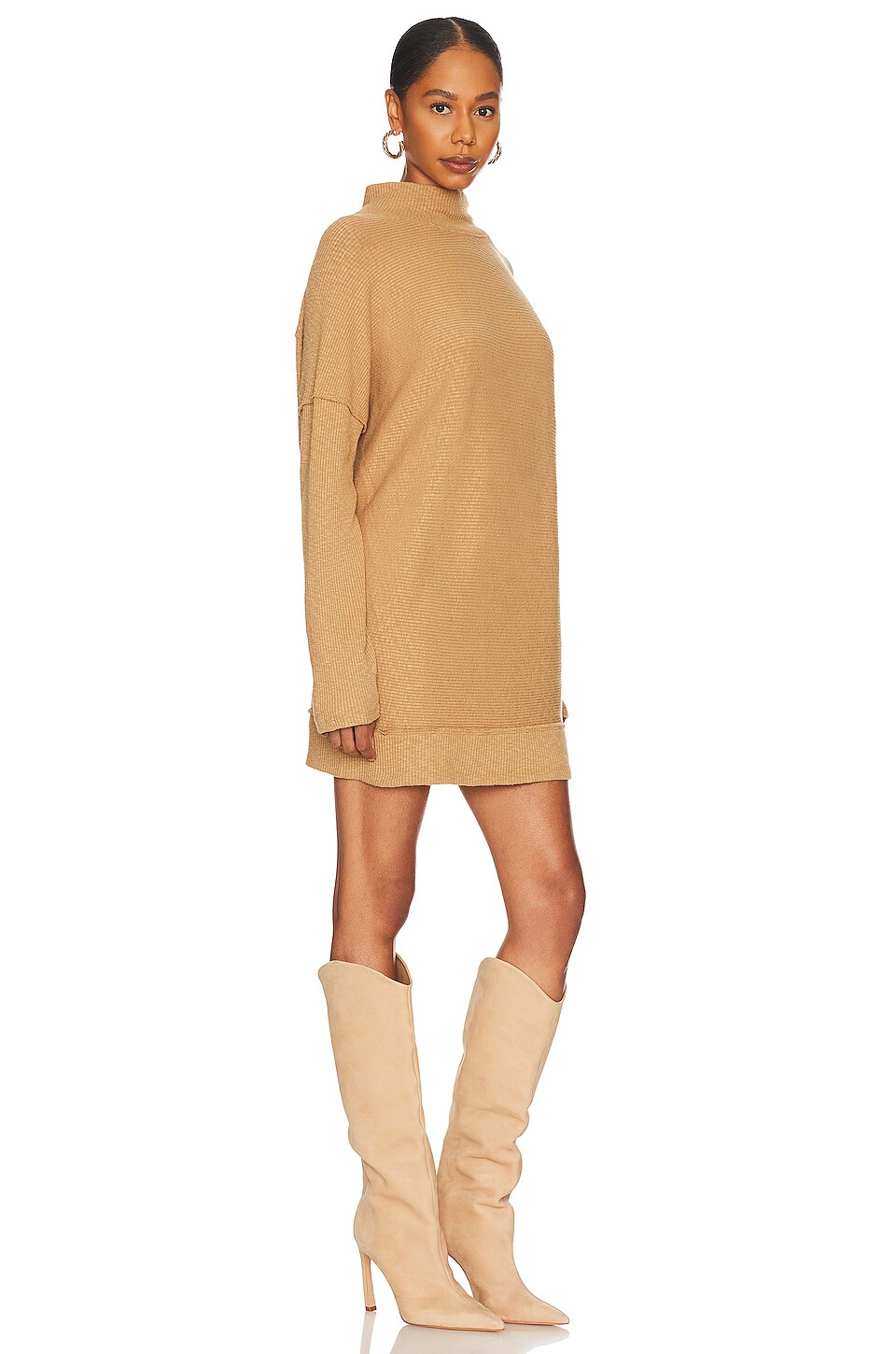 Free People Casey Tunic Dress in Tiger Eye