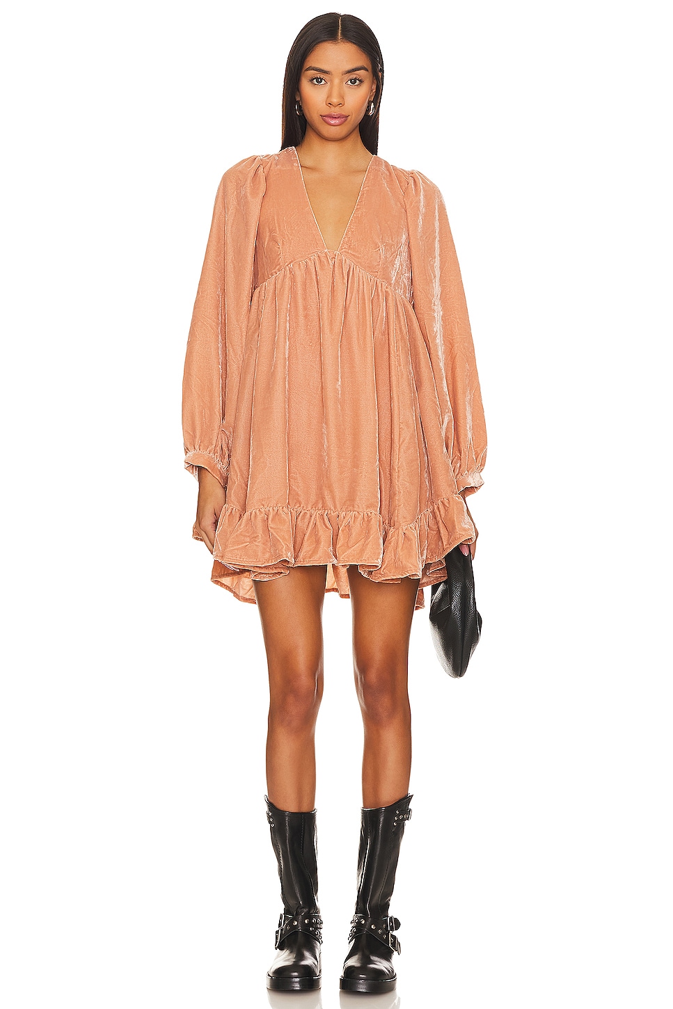 Free people always 2024 forever velvet mini dress