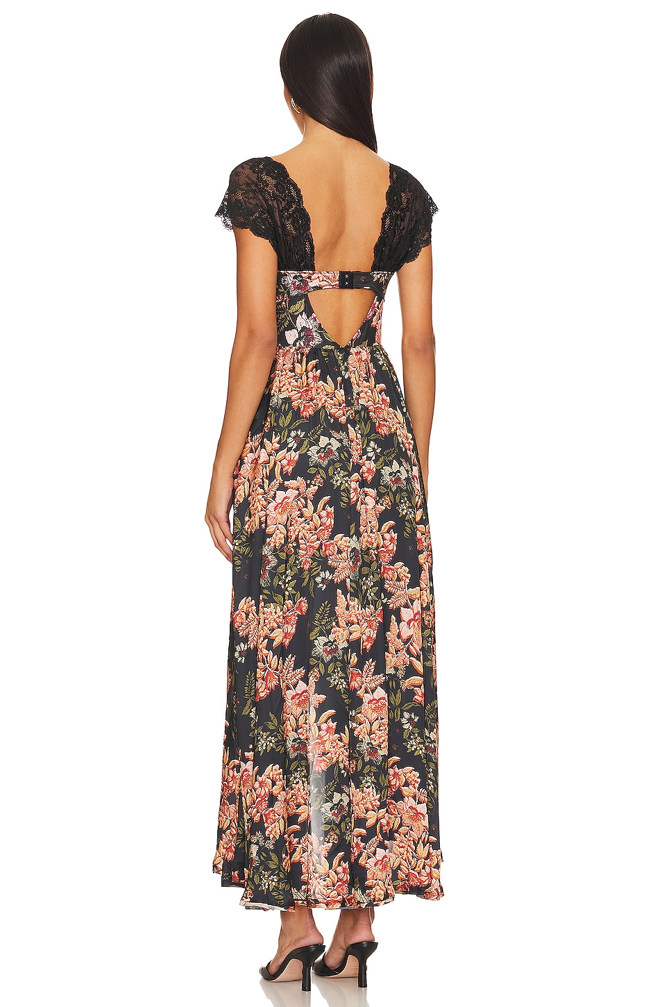 Free People - x Revolve BAD FOR YOU MAXI BODYSUIT In Black Combo | Plush