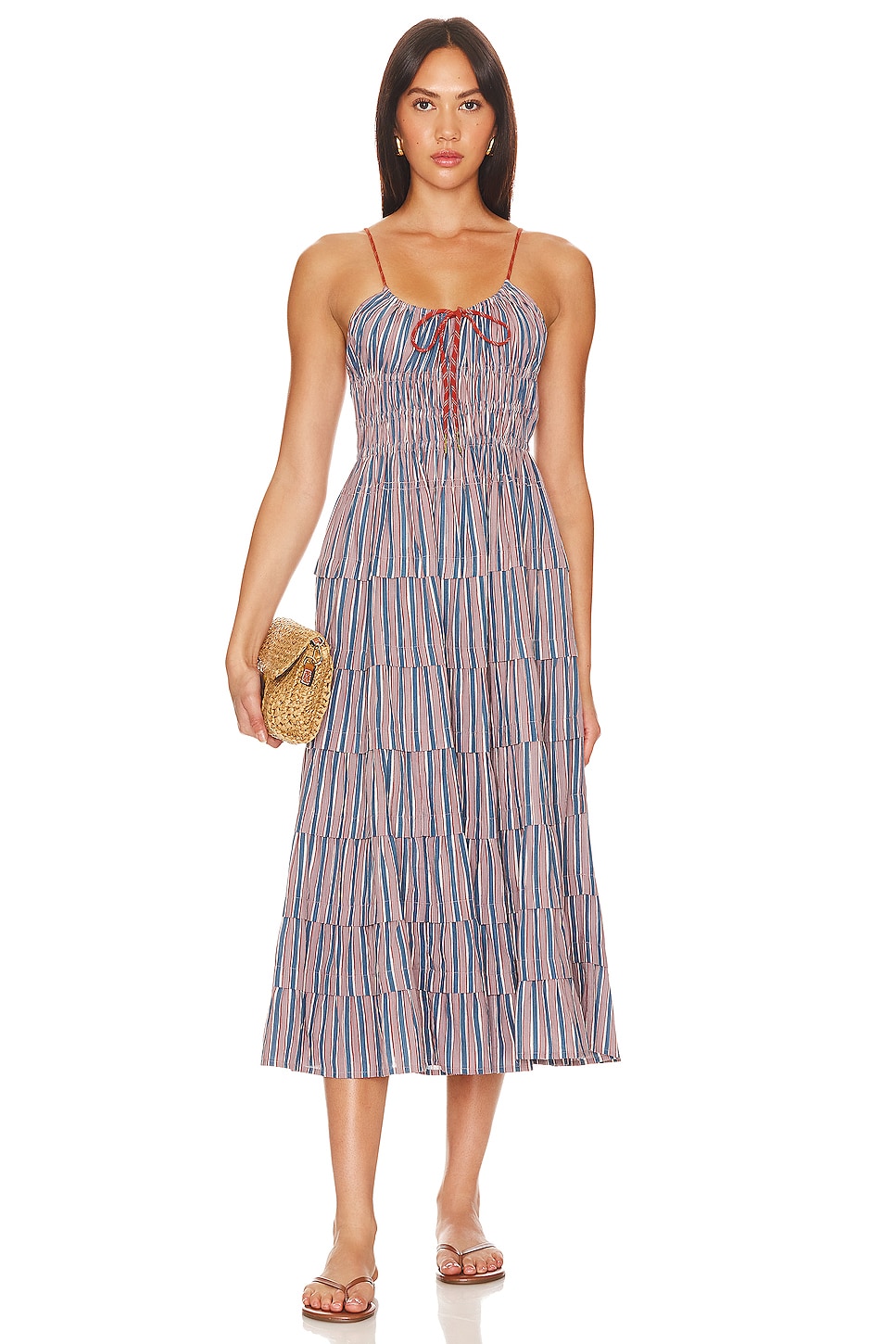 Free people sport stripe midi dress online