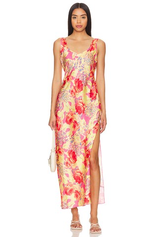 Kaftano Free People X Rahi Seabright Elena - Taglia Unica, Arancione, Manica Lunga