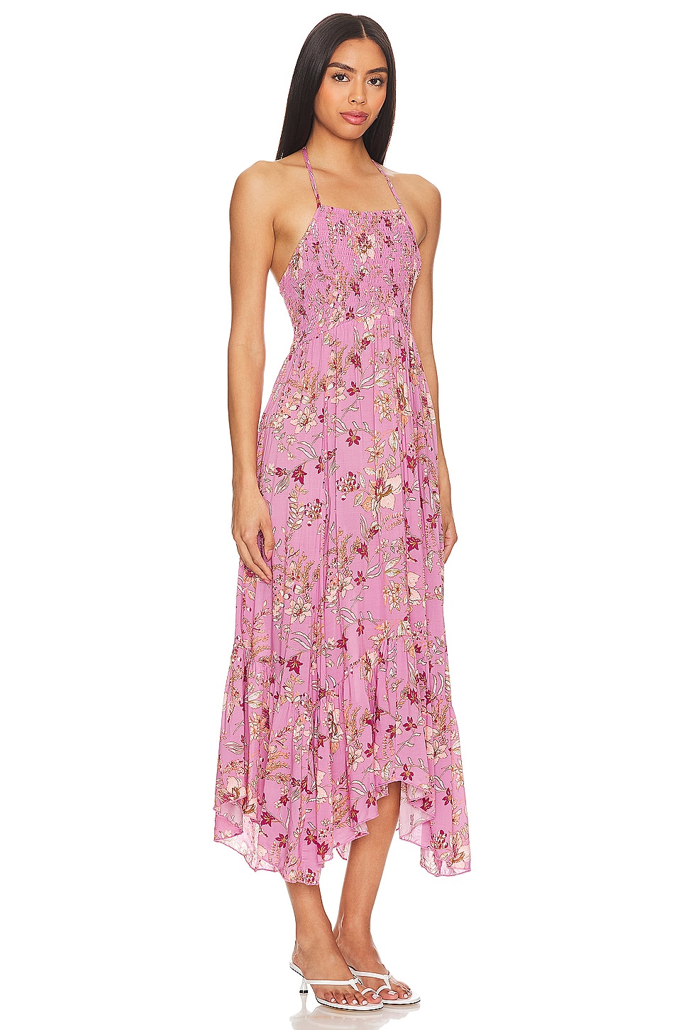 chinese dress ladies Free People, Women's, Morning Meadows Long-Sleeve Maxi Dress, Blushing Pink  Combo, X-Small at Amazon Women's Clothing store main image 0