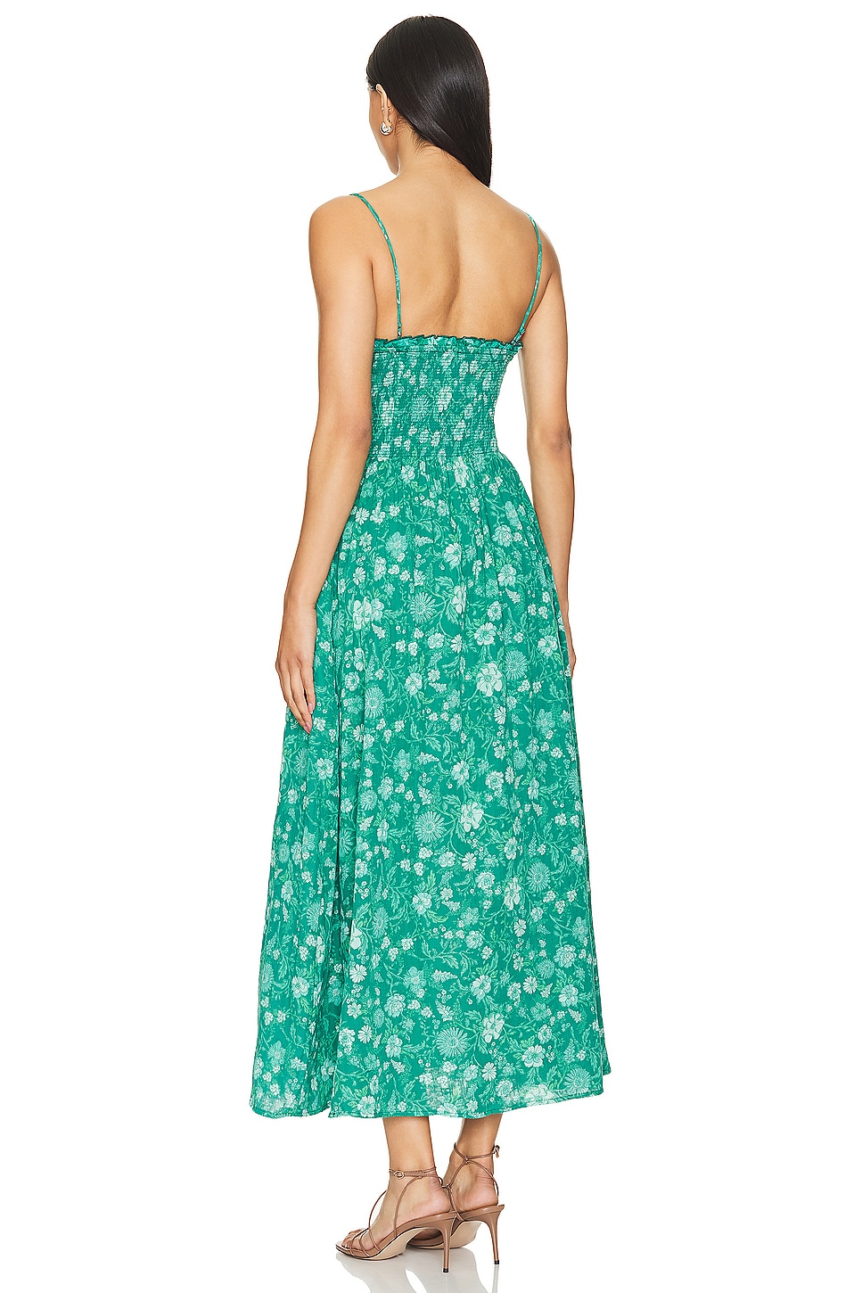 Free People Sweet Nothings Midi Dress In Forest Combo thumbnail