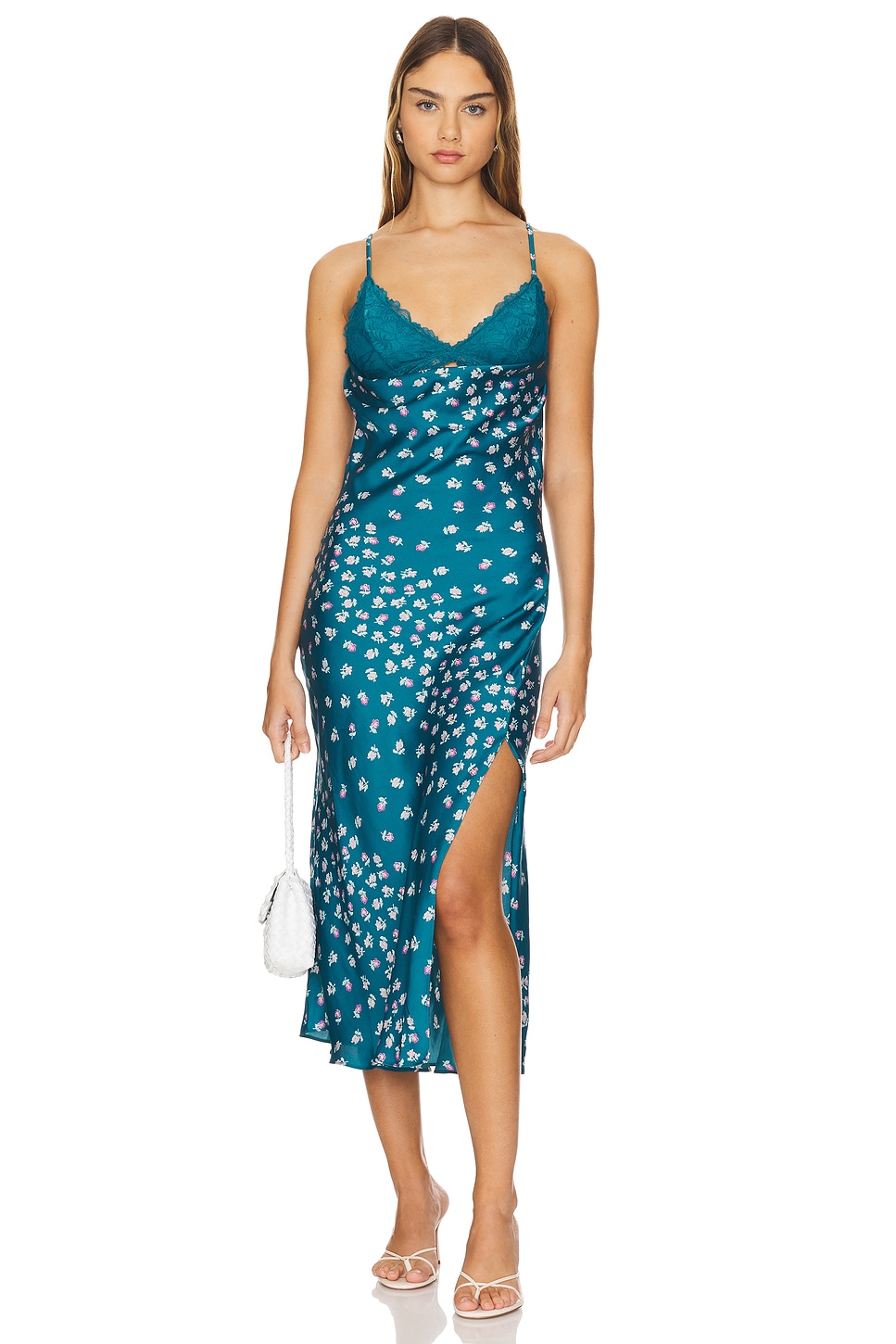 Free People x Intimately FP Gossamer Glow Midi Slip