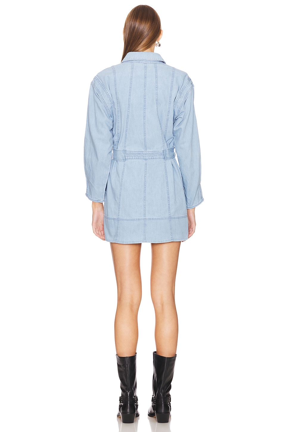 Free People x REVOLVE Esme Mini Dress In Soft Blue in Soft Blue | REVOLVE