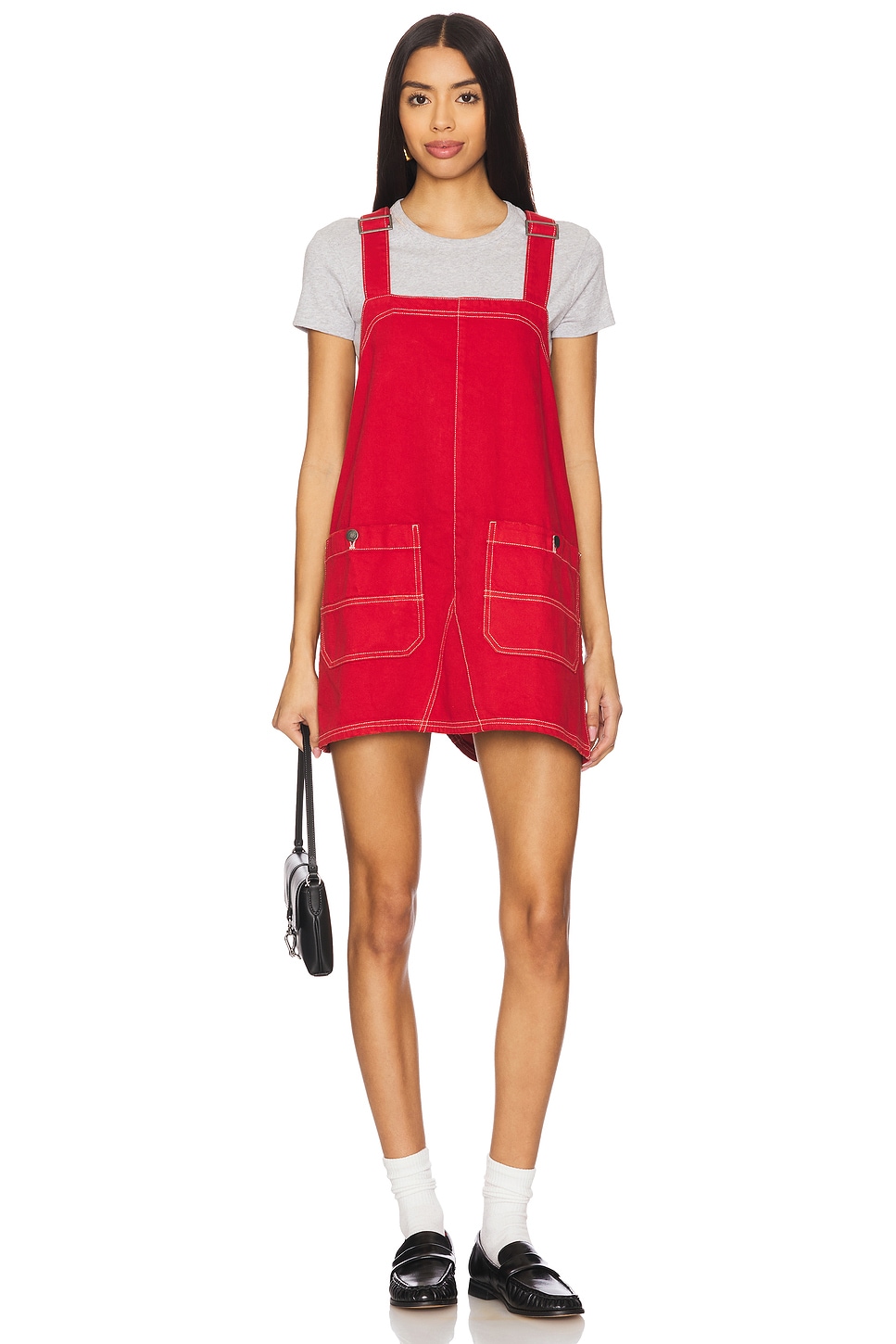 x We The Free Overall Smock Mini Dress