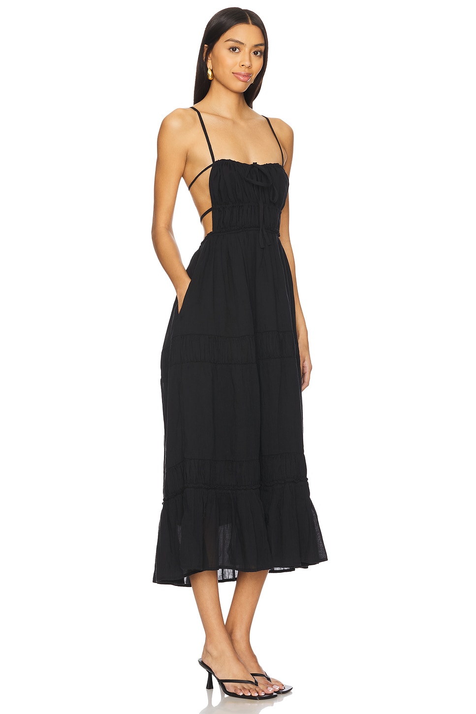 Free People - x free-est Taking Sides Maxi Dress In Black | Plush