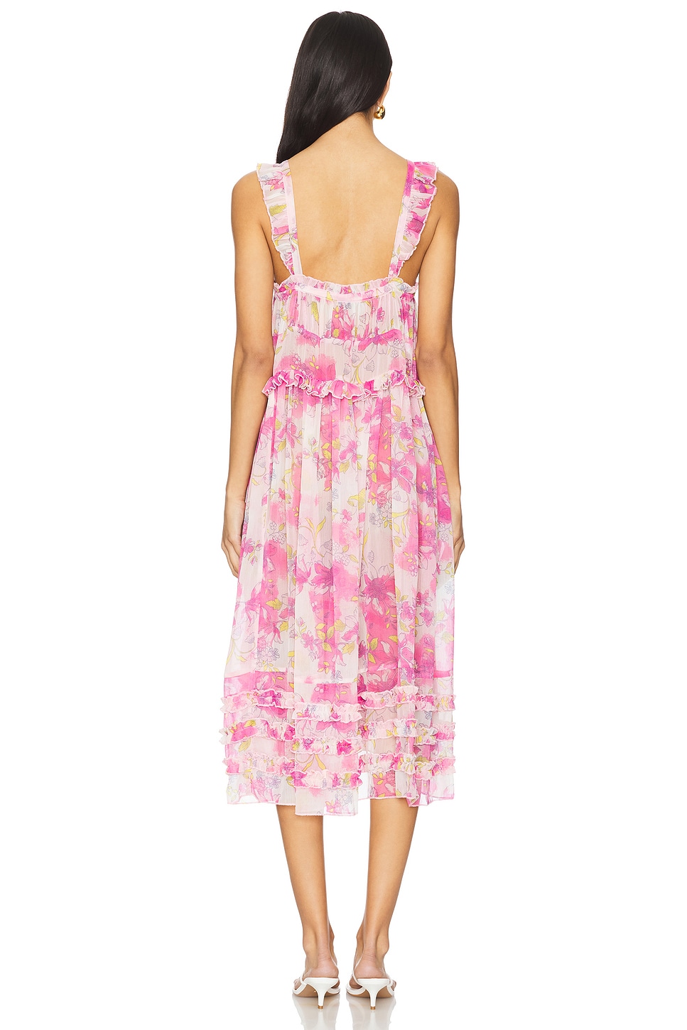 Free People x Intimately Fp Moon Phase Printed Midi Dress In Pop