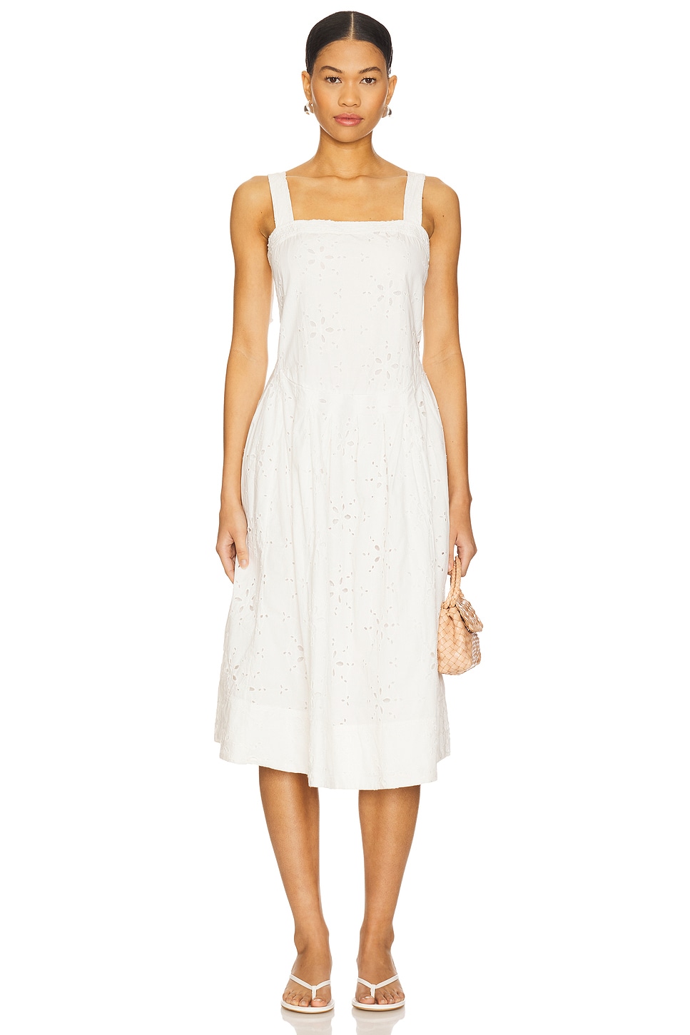 knee length dresses for ladies Charlie B Eyelet Midi Dress main image 0