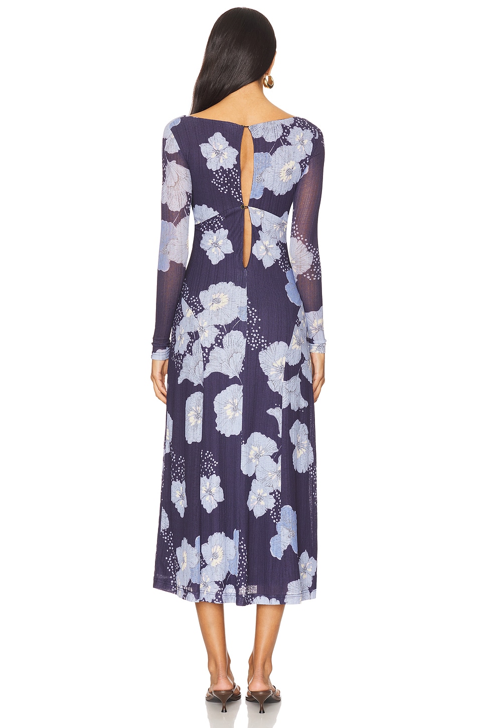 knee length dresses for ladies Free People Via Midi Dress – The Cadillac Cowgirl main image 0