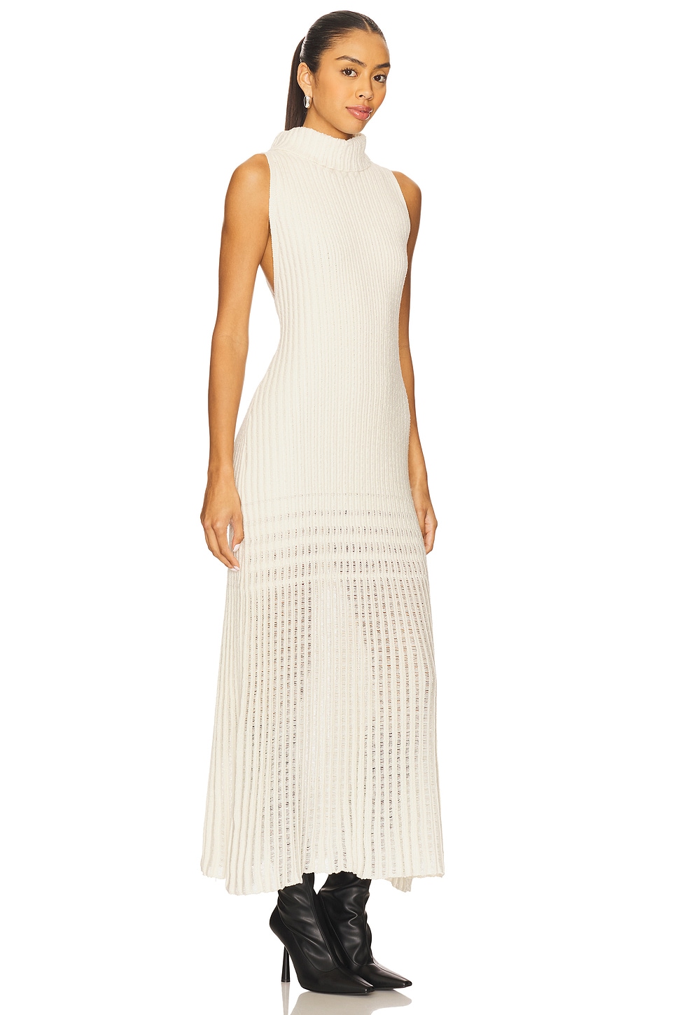 Free People Harley Sweater Maxi Dress In Ivory