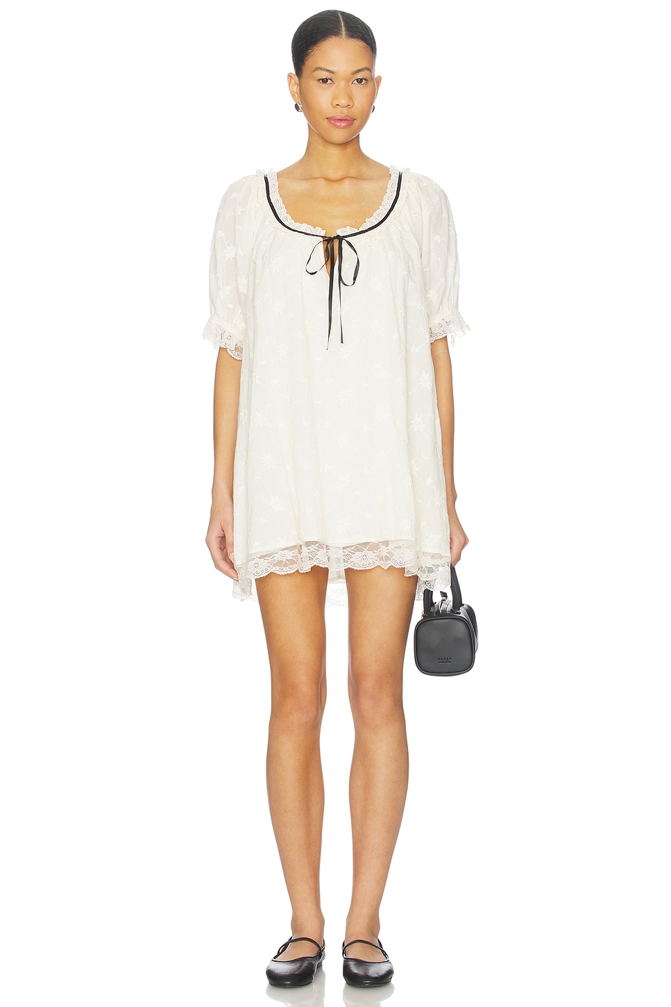 Free People Juno Mini Dress - Tea Black Combo