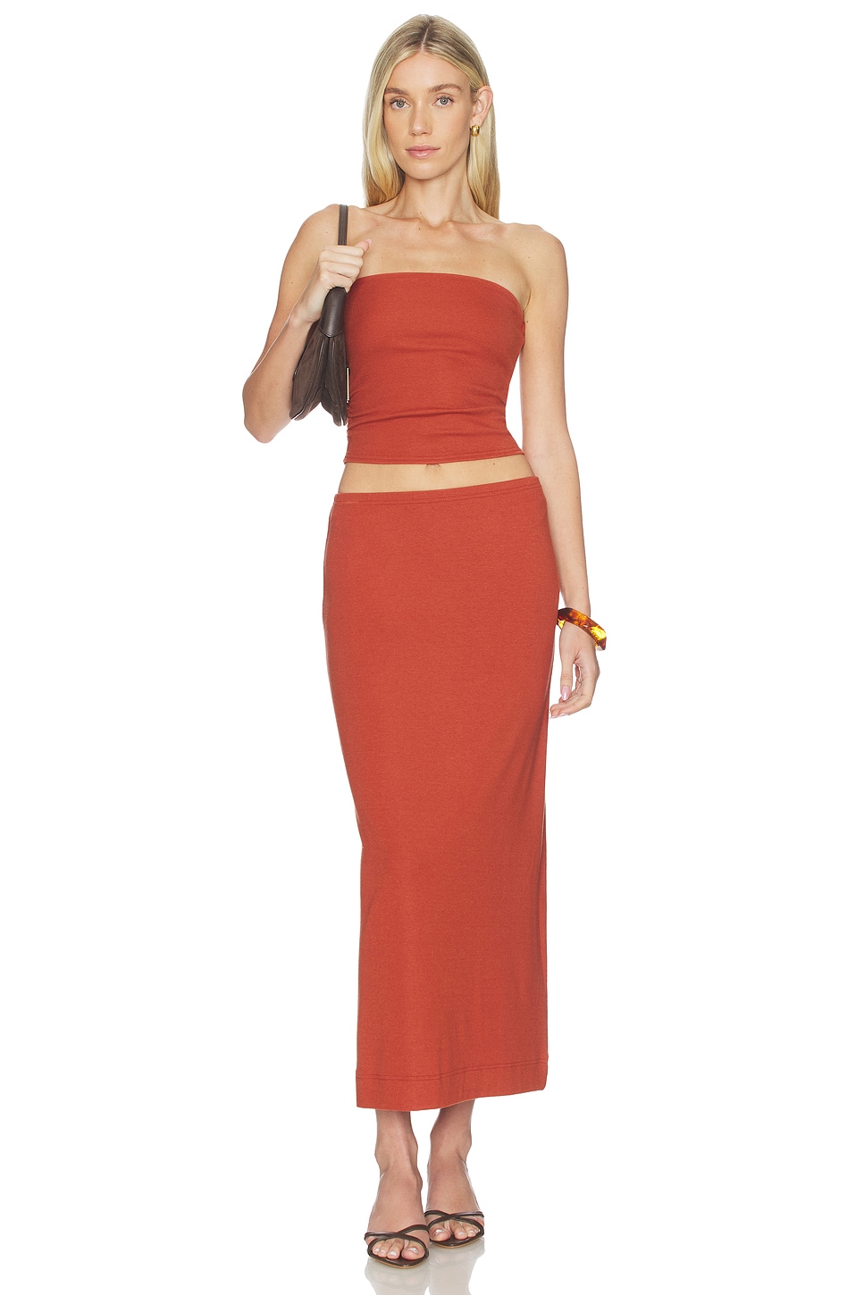 free people orange strapless dress Free People Oceanside Strapless Crochet Mini Dress