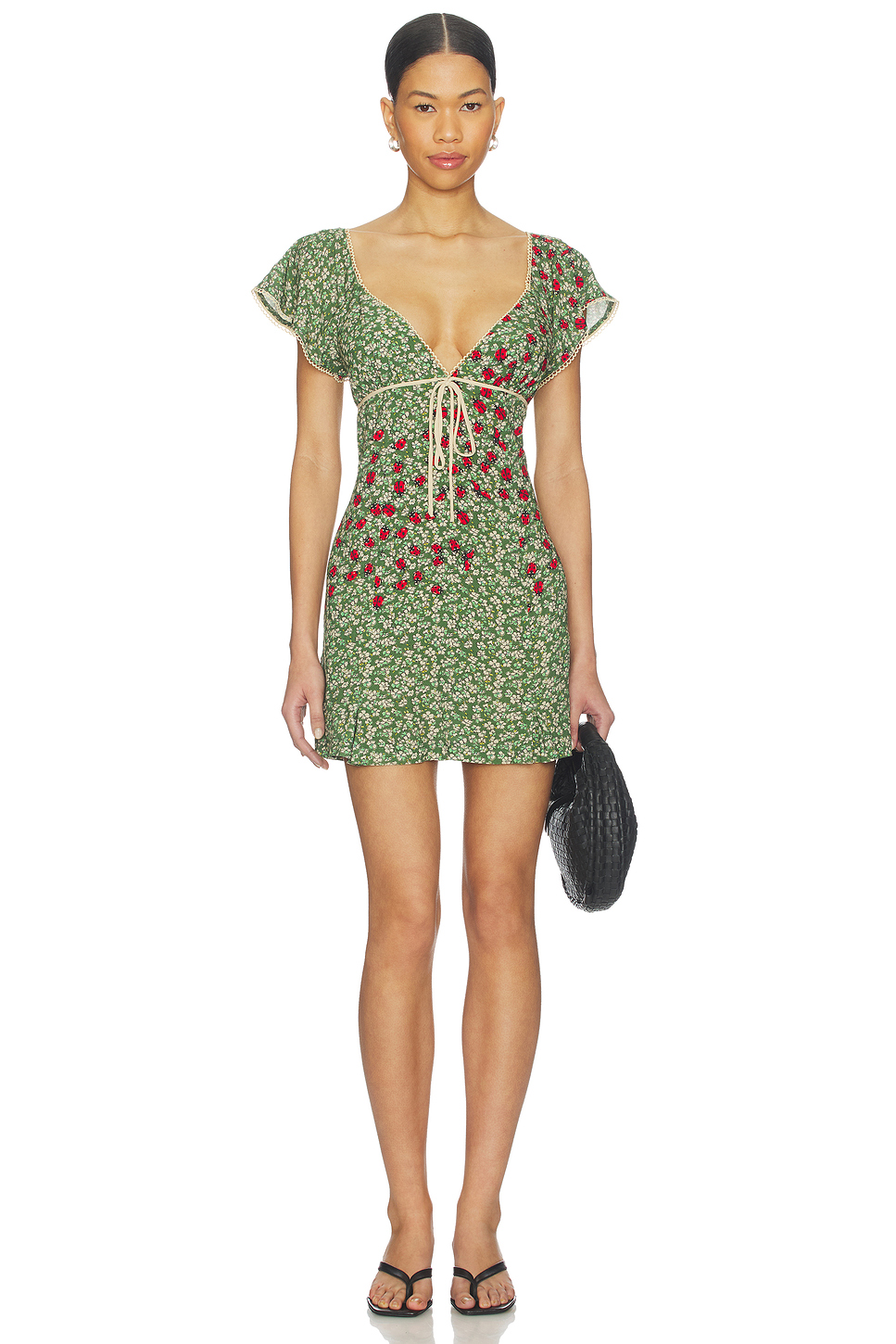 slim fit dress slacks Floral Pleated Long Sleeve Dress – Goob's Closet & Boutique main image 1