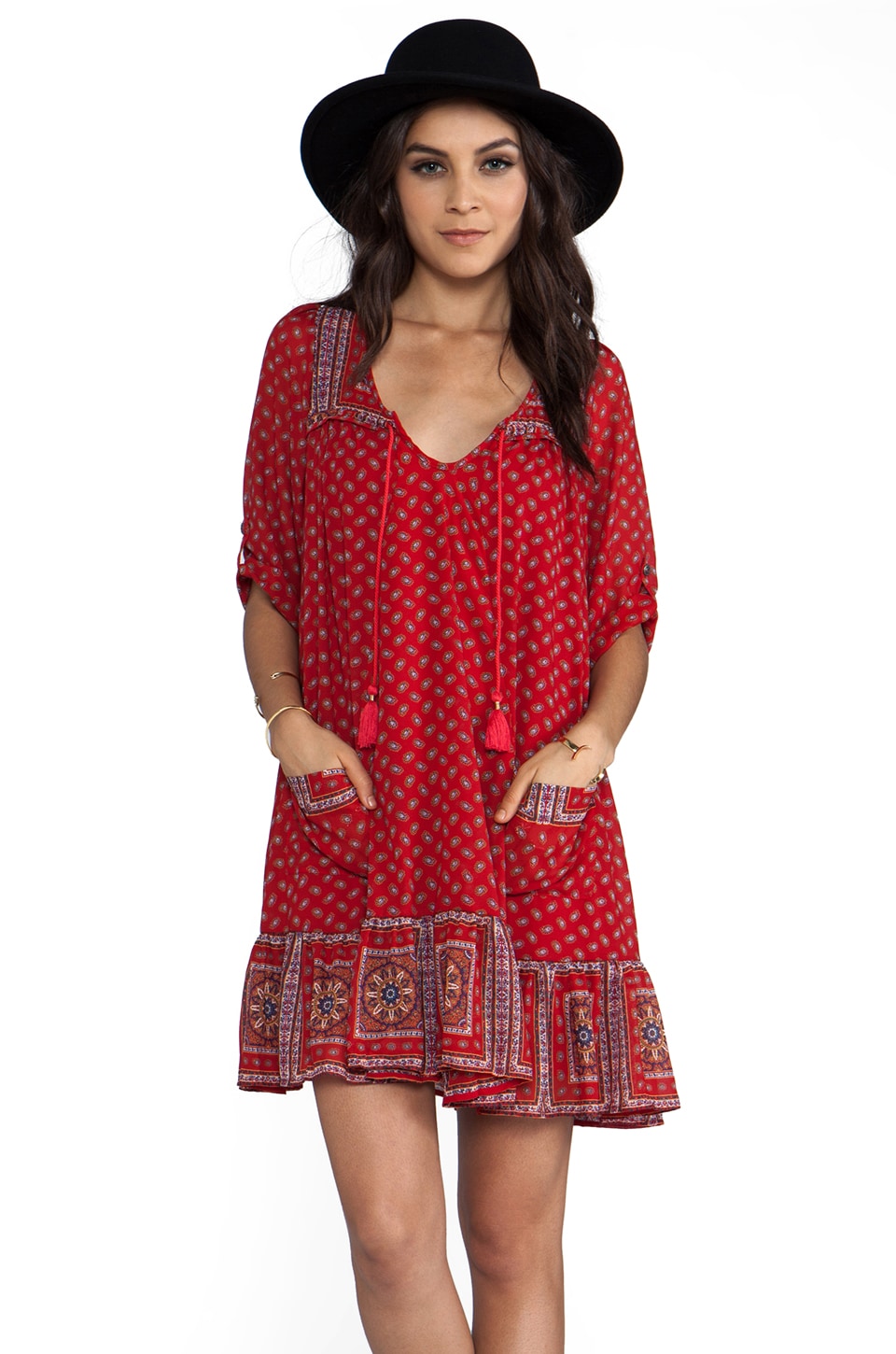 Free People Penny Lane Dress in Red | REVOLVE