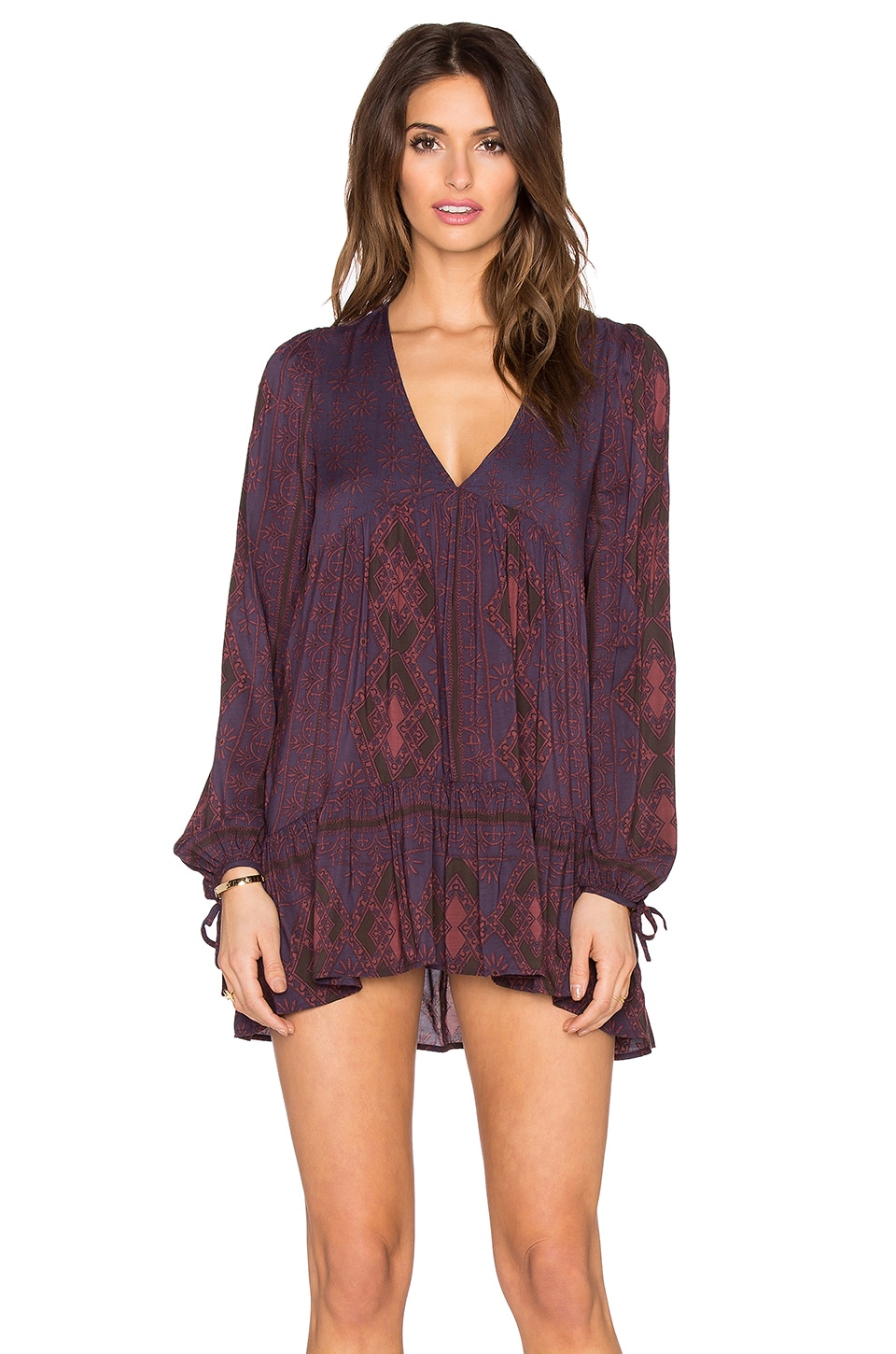 Free People Down By The Bay Tunic in Dusk Combo | REVOLVE
