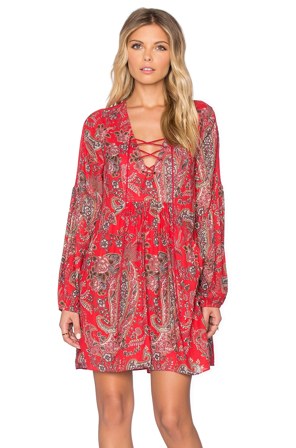 Free People Rain or Shine Printed Dress in Poppy Combo | REVOLVE