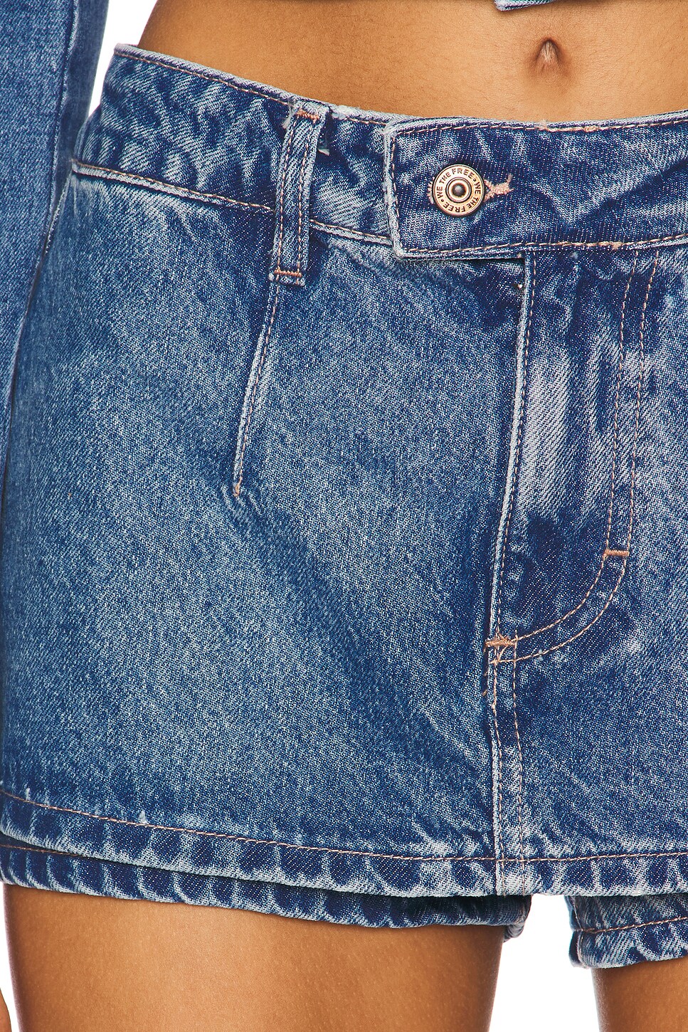 x We The Free Galivanting Skort In Blue Rebel