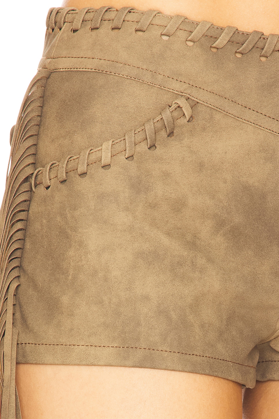 x REVOLVE Nova Fringe Short In Brown