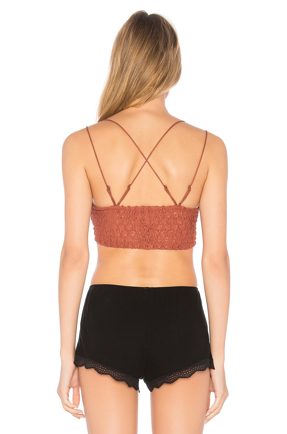 Free People Intimately Fp Adella Longline Bralette In Orange Modesens 9716