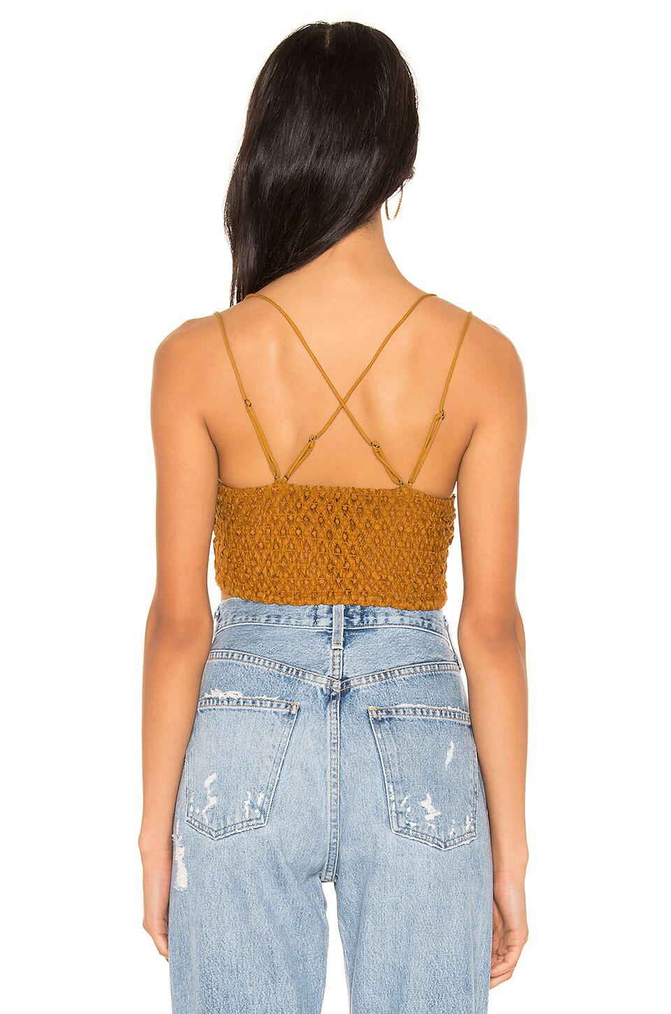 Free People Adella Bralette in Gold | REVOLVE