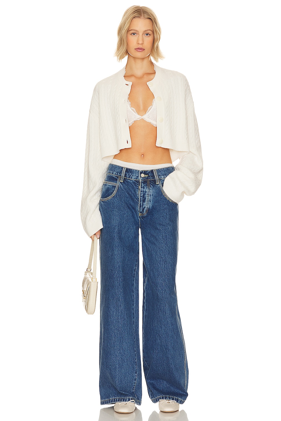Free People x Intimately FP Last Dance Lace Halter In Ivory in 