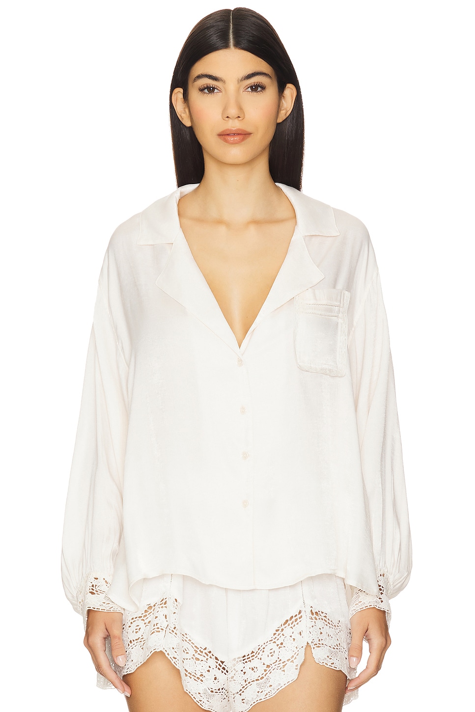 x Intimately FP Midnight Muse Sleep Shirt In Sugar Swizzle