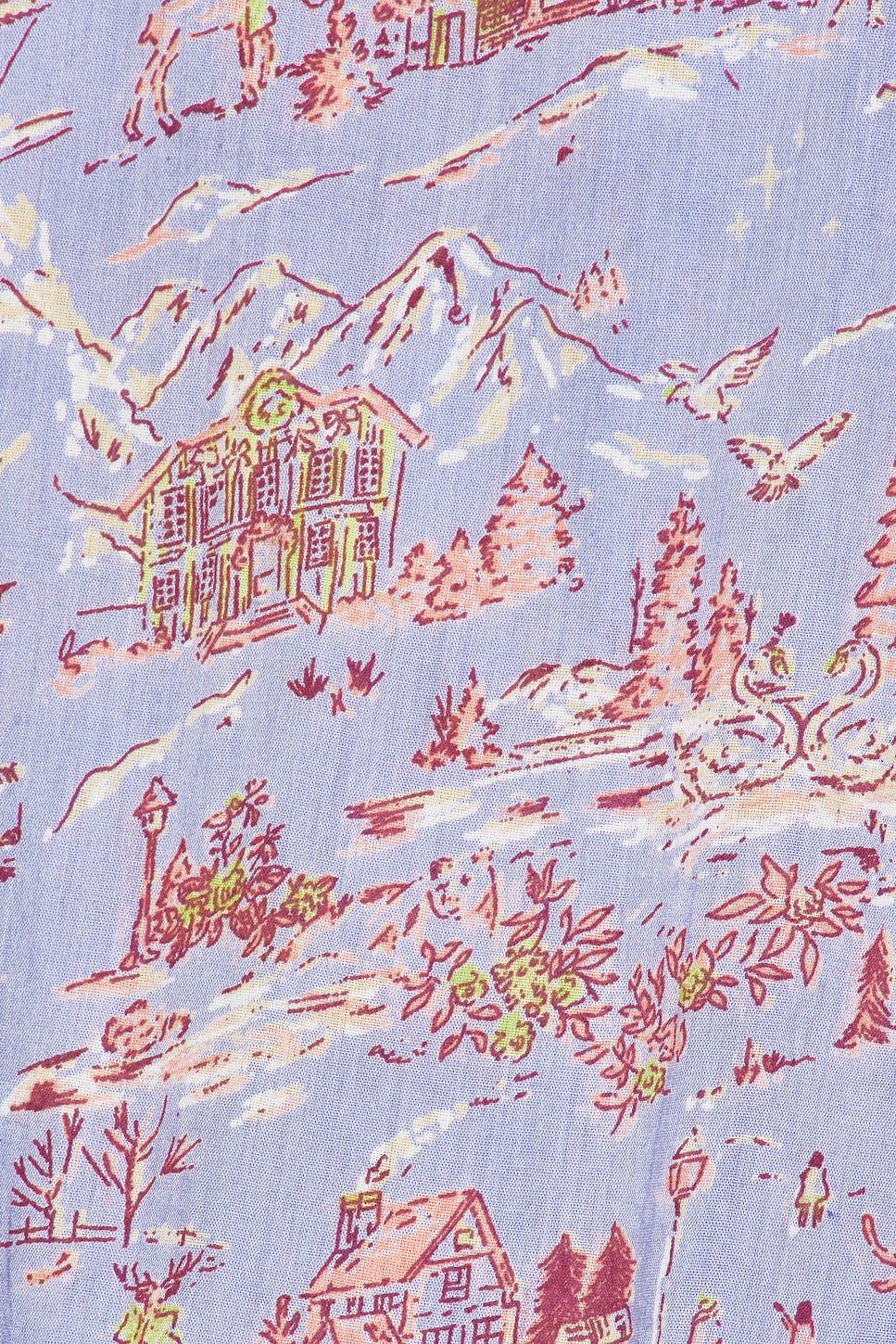 x Intimately Tangled Lights Printed Set In Cornflower Combo