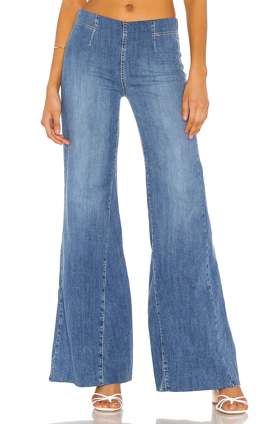 Free People Jeans Drapey A Line Pull On Jean