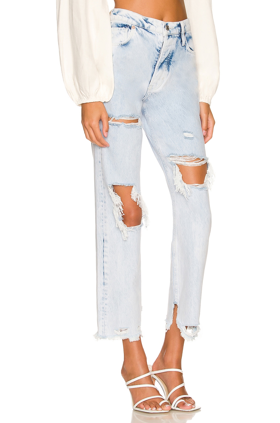 Free People Tapered Baggy Boyfriend in Purple Rock
