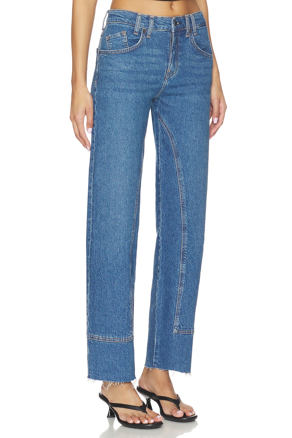Free People x We The Free Risk Taker Mid-rise Straight in Be Bold | REVOLVE
