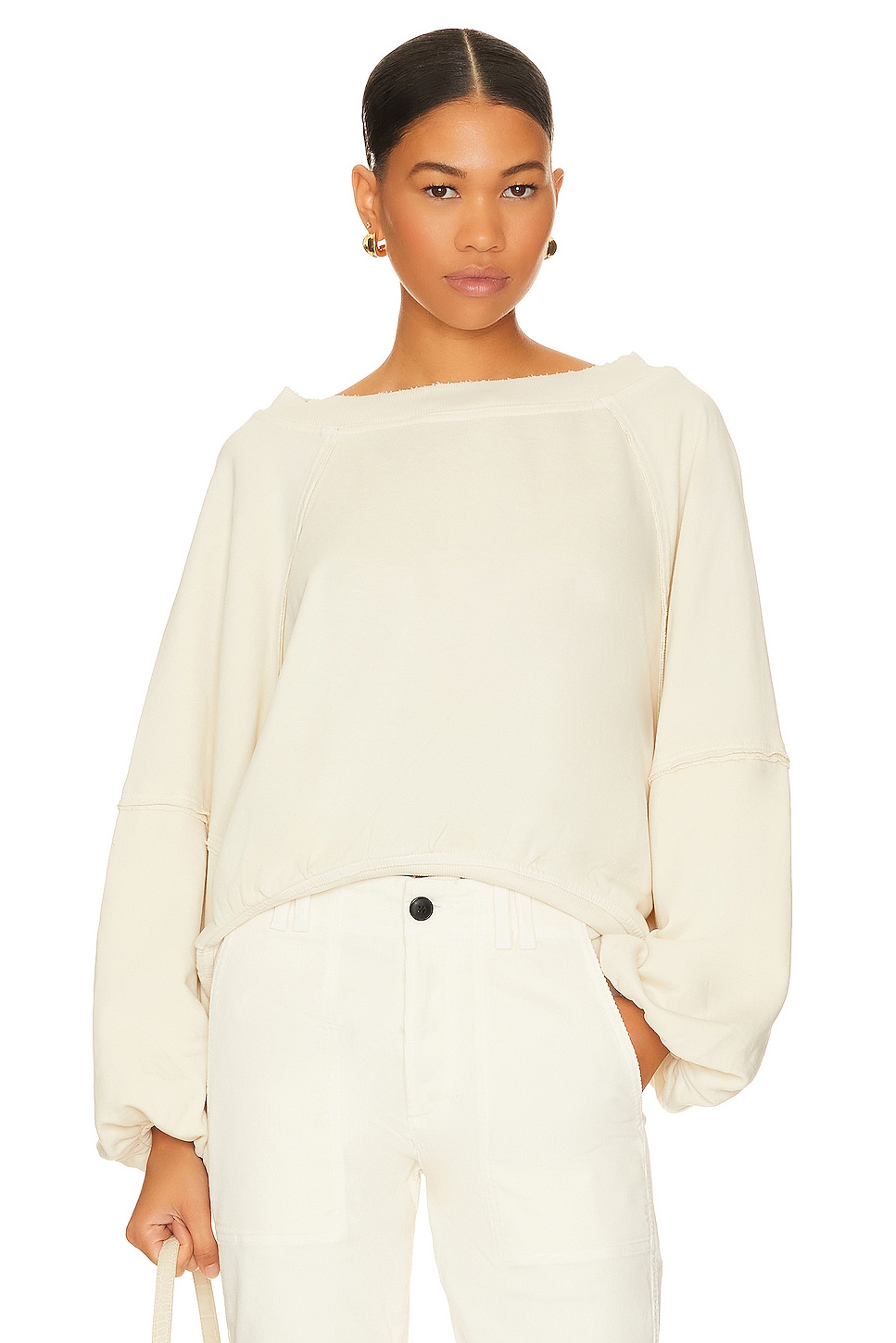 Free People Sweet Deets Sweatshirt in Cheesecake REVOLVE