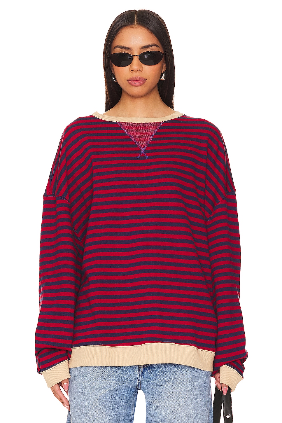 Free People Classic Striped Crew in Nautical Combo | REVOLVE