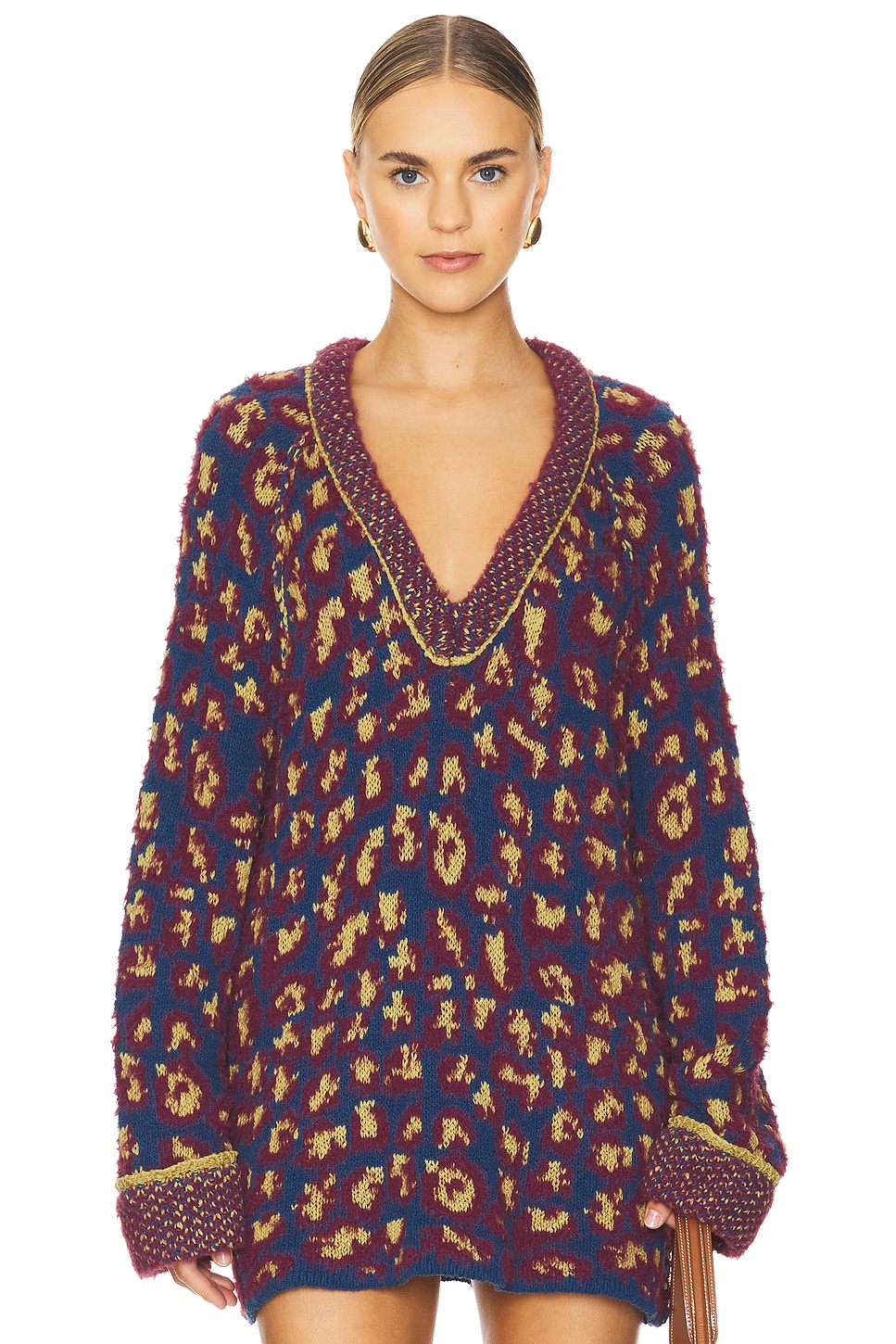 フリーピープル Free People ポートランド Pullover レディース Sweaters Blue Lake Combo Women's Free People Portland Pullover | Zappos.com