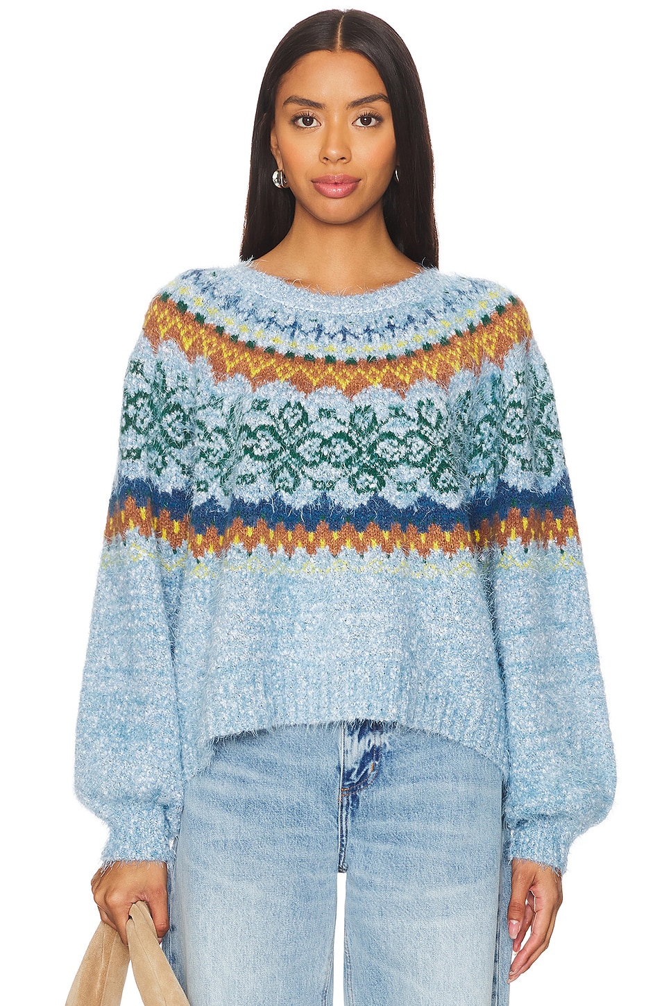 free people fair isle thermal