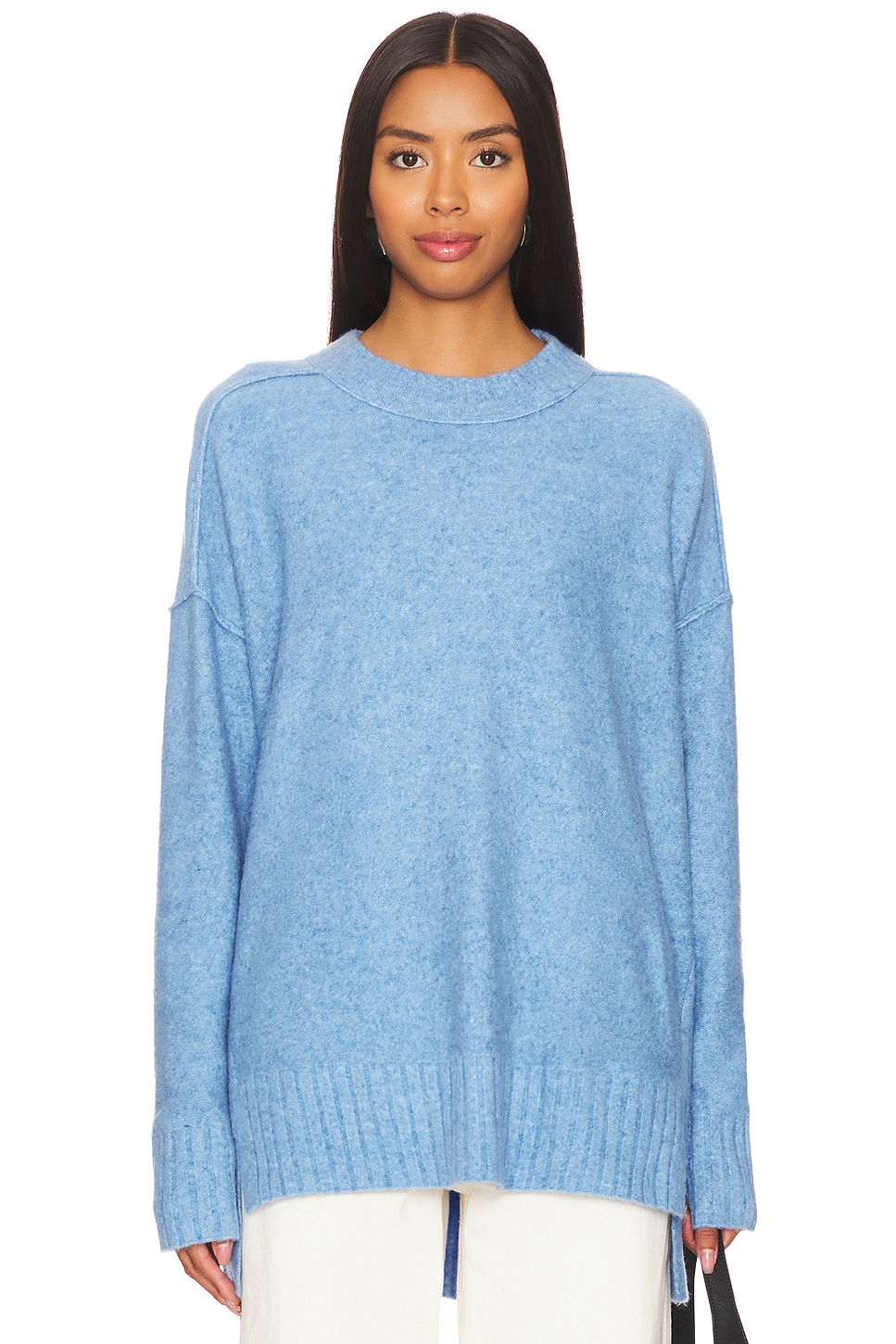 フリーピープル Free People ポートランド Pullover レディース Sweaters Blue Lake Combo Free People Portland Pullover Blue Lake Combo - Starlet