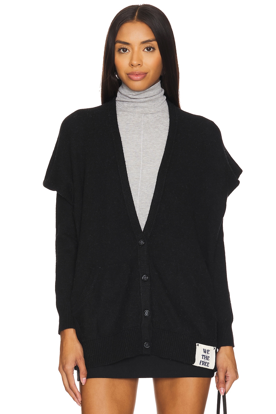 Free People x REVOLVE x We The Free Essential Cardi in Black Combo