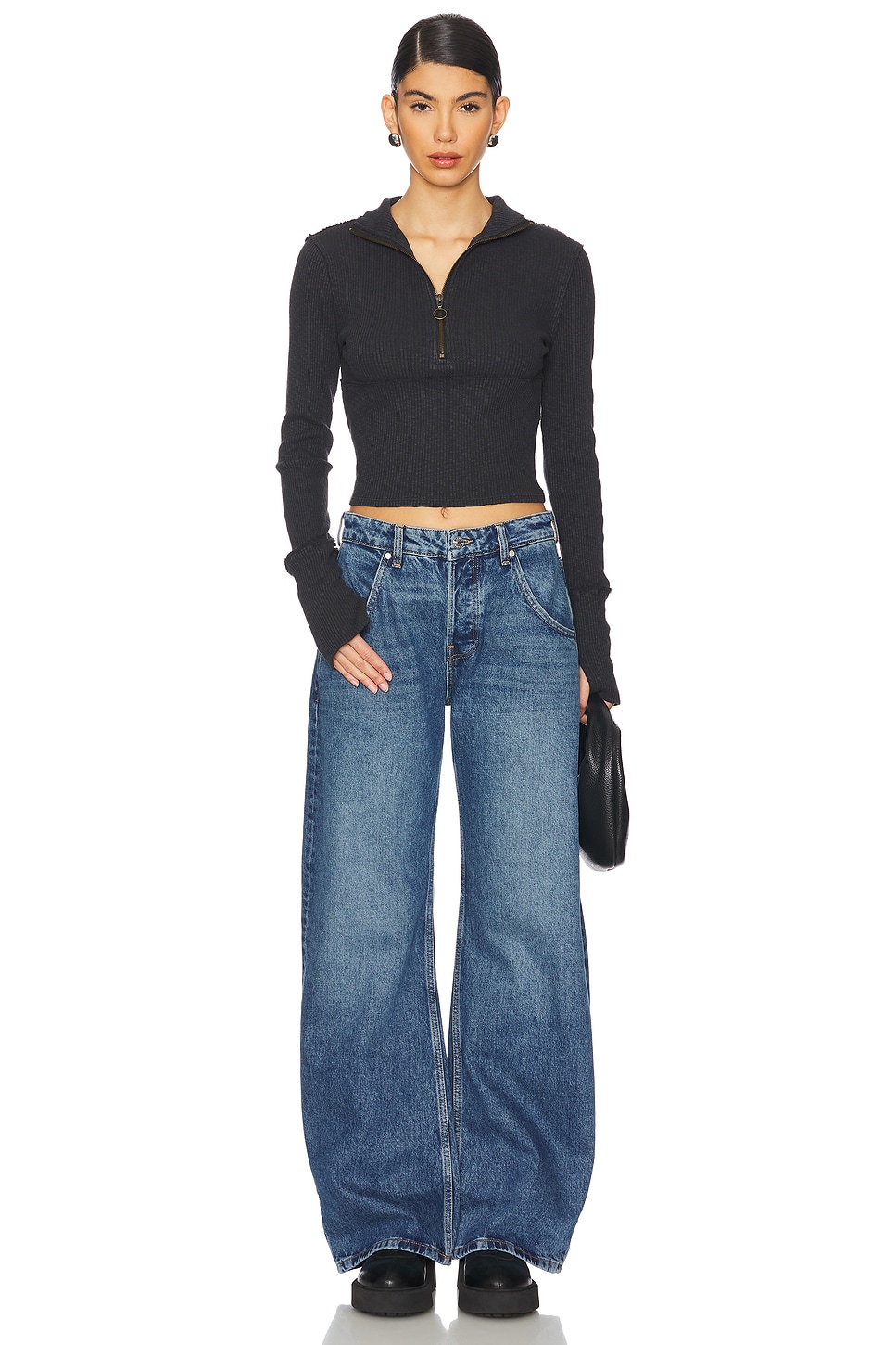 (取寄) フリーピープル レディース ミッドナイト 1/2 ジップ Free People women Midnight 1/2 Zip Black Women's Free People Midnight 1/2 Zip | Zappos.com
