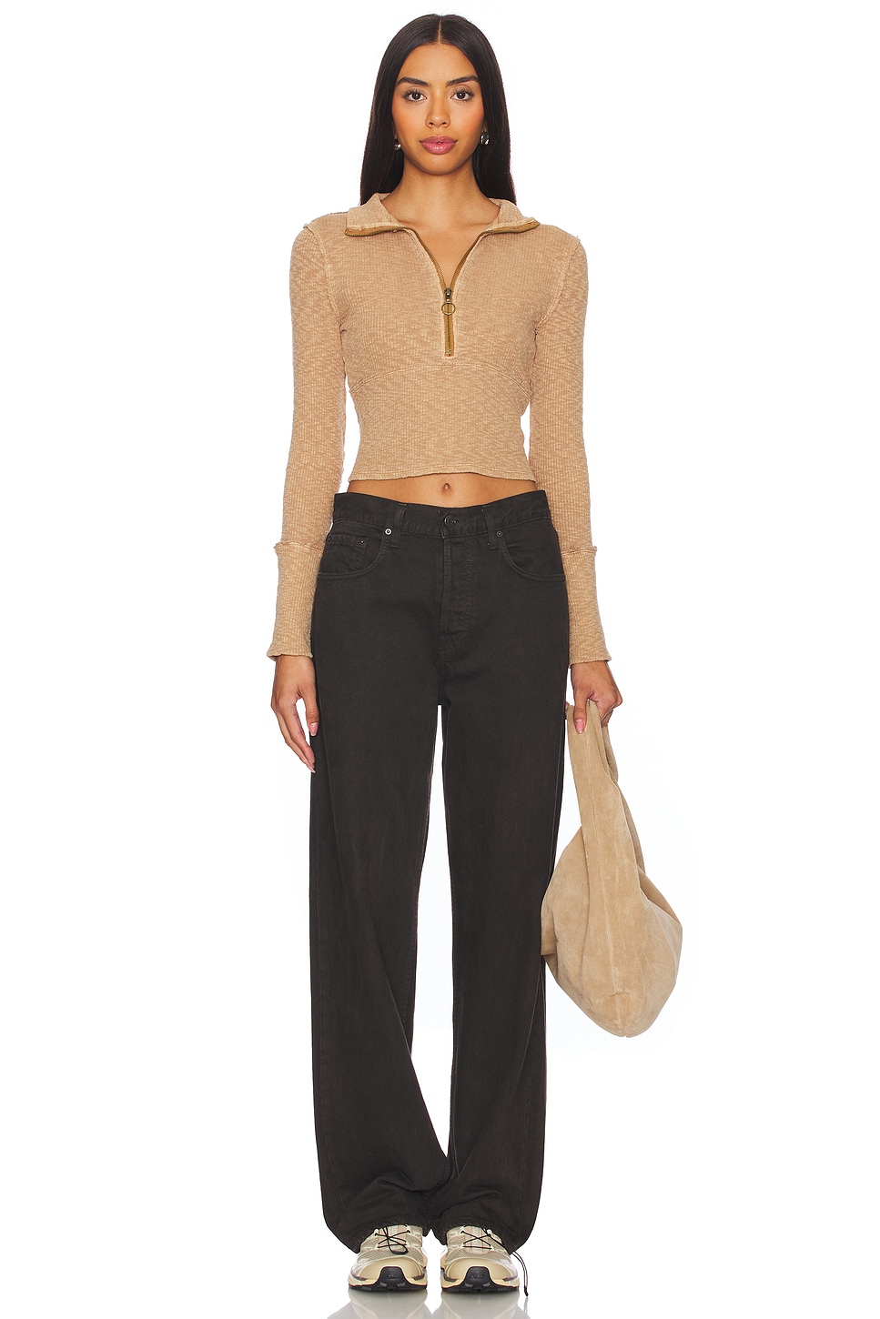 (取寄) フリーピープル レディース ミッドナイト 1/2 ジップ Free People women Midnight 1/2 Zip High Risk Red Free People Women's Midnight 1/2 Zip, Black at Amazon